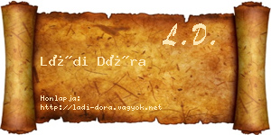 Ládi Dóra névjegykártya