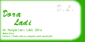 dora ladi business card