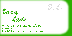 dora ladi business card